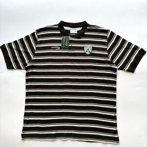 Irish Rugby polo shirt Lansdowne collection XL green stripes St Patrick’s Day